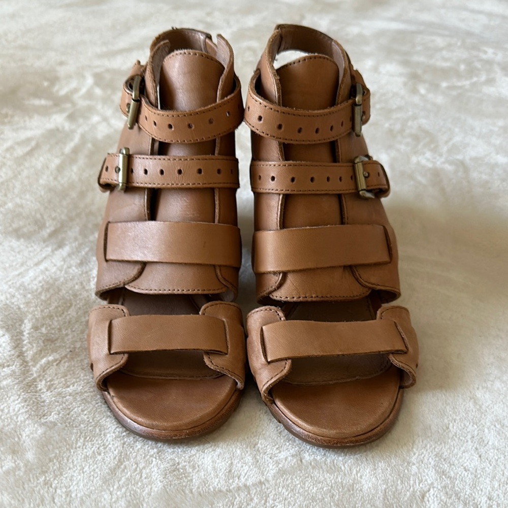 Brown Leather Women's Sandals